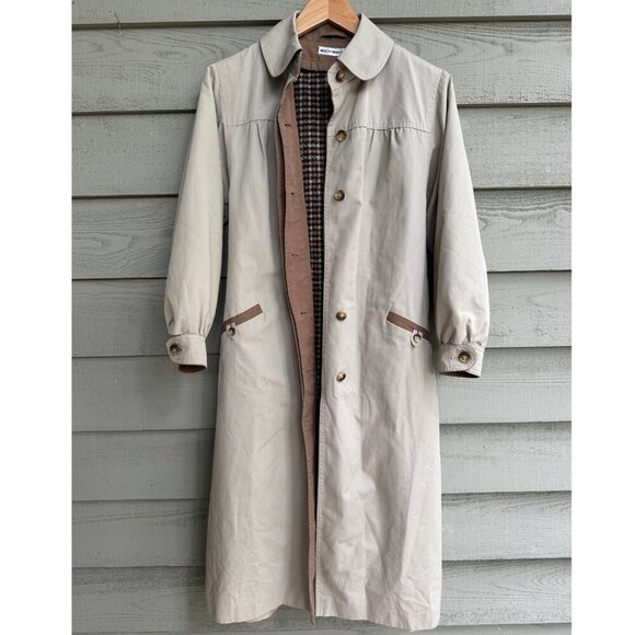 Rain Shedder Vintage Trench Coat w/ Wool Liner - Picture 10 of 13